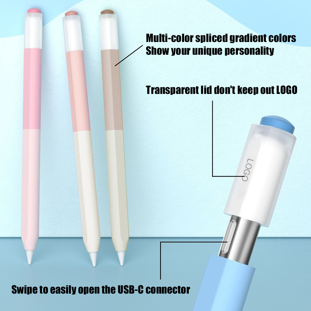 애플 펜슬 3용 컬러 스플라이싱 실리콘 펜 케이스 US - Tablet Accessories Case 리뷰 및 가격