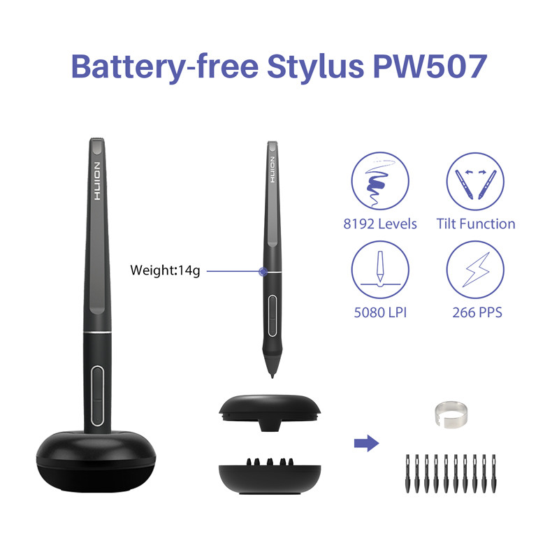 Huion Kamvas 프로 16 드로잉 펜, 120% - Huion Tablet Accessories 리뷰 및 가격