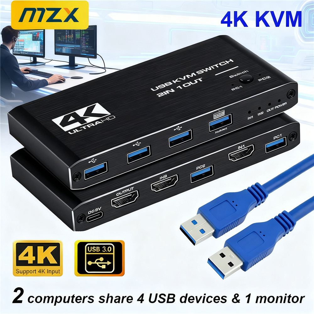 KVM 스위치 4K 60Hz 스위처 USB 3.0 허브 - Tablet With All Accessories 리뷰 및 가격