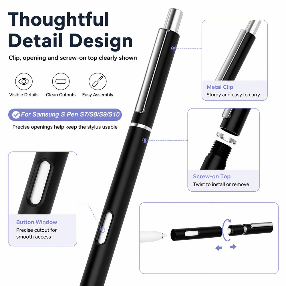 삼성 S펜 S7, S8, S9, S10용 펜 슬리브,  - Tablet Accessories Case 리뷰 및 가격